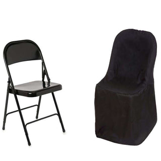 Black Polyester Folding Flat Chair Covers: The Perfect Event Décor Solution Black Polyester Folding Flat Chair Covers: The Perfect Event Décor Solution