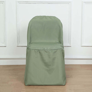 Invest in Quality and Style with the Dusty Sage Green Reusable Chair Cover Invest in Quality and Style with the Dusty Sage Green Reusable Chair Cover