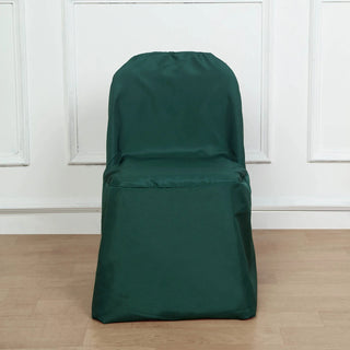 Invest in Style and Durability with the Hunter Emerald Green Polyester Folding Chair Cover
