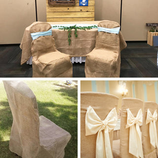 Reusable Rustic Chair Covers