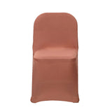 Terracotta (Rust) Spandex Stretch Fitted Folding Chair Cover - 160 GSM