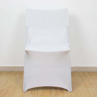 White Stretch Spandex Lifetime Folding Chair Cover White Stretch Spandex Lifetime Folding Chair Cover