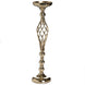 2 Pack 26inch Gold Reversible Pillar Candle Holder Set Flower Ball Pedestal Stand#whtbkgd