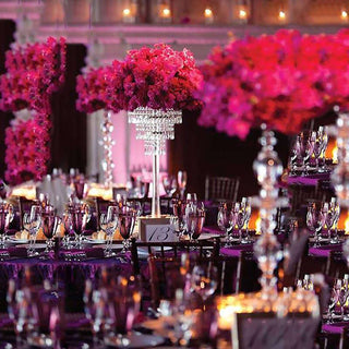 Add a Touch of Glamour to Your Event Decor with the 12" Silver Crystal Beaded Chandelier Votive Pillar Candle Holder Add a Touch of Glamour to Your Event Decor with the 12" Silver Crystal Beaded Chandelier Votive Pillar Candle Holder