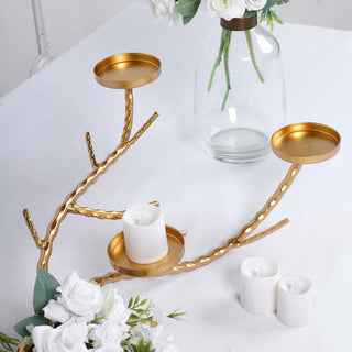 Elegant Gold Manzanita Tree Branch Candelabra Elegant Gold Manzanita Tree Branch Candelabra