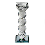 7inch Tall Gemcut Premium Crystal Glass Votive Candle Holder Stand