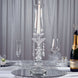20inch Premium Crystal Glass Hurricane Candle Taper Candlestick Holder With Chandelier Chains