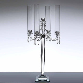 Enhance Your Event Decor with the Stunning Crystal Glass Taper Candle Holder