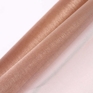 Dusty Rose Sheer Chiffon Fabric Bolt: Add Elegance and Charm to Your Event Décor Dusty Rose Sheer Chiffon Fabric Bolt: Add Elegance and Charm to Your Event Décor