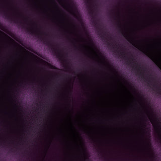 Drape Your Events with Eggplant Solid Sheer Chiffon Fabric