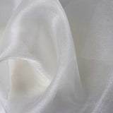54inch x 10yard | Ivory Solid Sheer Chiffon Fabric Bolt, DIY Voile Drapery Fabric