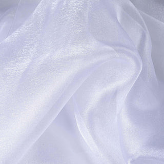 Create Stunning Wedding and Party Decor with White Solid Sheer Chiffon Fabric