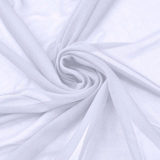 White Solid Sheer Chiffon Fabric Bolt for Elegant Event Decor White Solid Sheer Chiffon Fabric Bolt for Elegant Event Decor