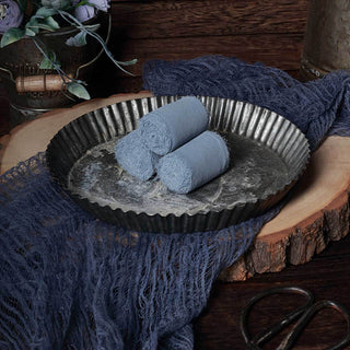 Dusty Blue Silk-Like Chiffon Linen Ribbon: The Perfect Finishing Touch Dusty Blue Silk-Like Chiffon Linen Ribbon: The Perfect Finishing Touch