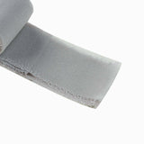 6yd Silver Silk-Like Chiffon Linen Ribbon Roll For Bouquets, Wedding Invitations Gift Wrapping