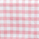 108 Round Rose Quartz/White Checkered Wholesale Gingham Polyester Linen Picnic Restaurant Dinner Tablecloth#whtbkgd