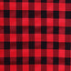 Buffalo Plaid Tablecloth | 108 Round | Black/Red | Checkered Gingham Polyester Tablecloth#whtbkgd