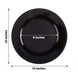 6 Pack 13inch Beaded Black Acrylic Charger Plate, Plastic Round Dinner Charger 