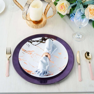 Purple Acrylic Charger Plate: The Perfect Event Tabletop Decor Purple Acrylic Charger Plate: The Perfect Event Tabletop Decor