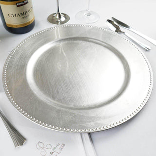 Elevate Your Table Decor with Silver Acrylic Charger Plates Elevate Your Table Decor with Silver Acrylic Charger Plates