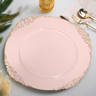 Create a Stunning Table Setting with Blush Gold Charger Plates