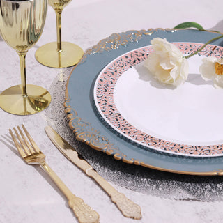 Create a Memorable Table Setting with Baroque Round Charger Plates