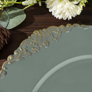 Create a Memorable Event with Our Antique Design Rim Charger Plates
