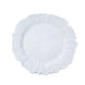 6 Pack | 13Inch White Round Reef Acrylic Plastic Charger Plates, Dinner Charger Plates#whtbkgd