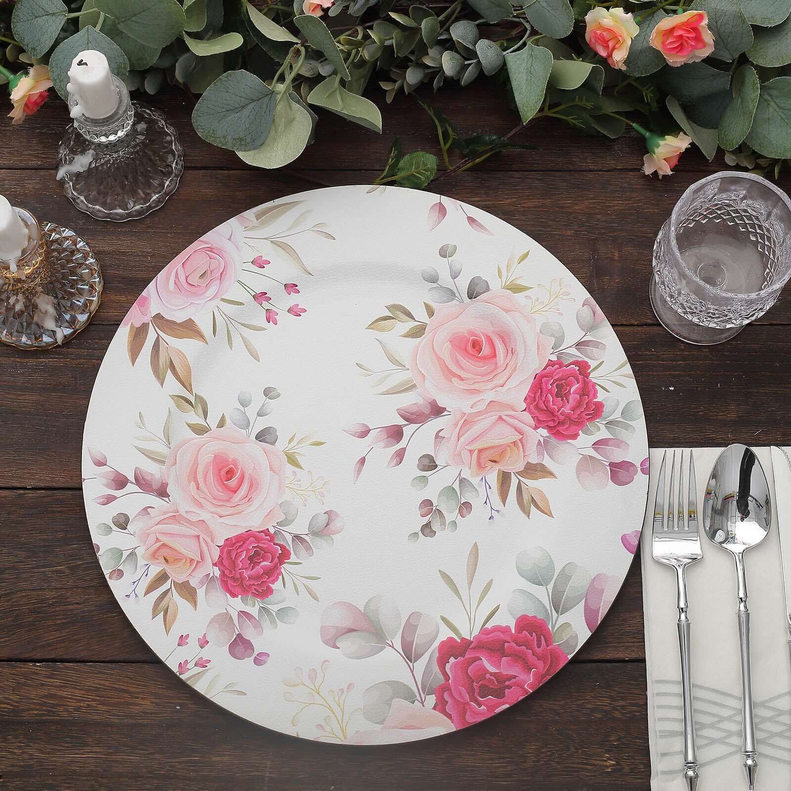 Floral 2025 charger plates