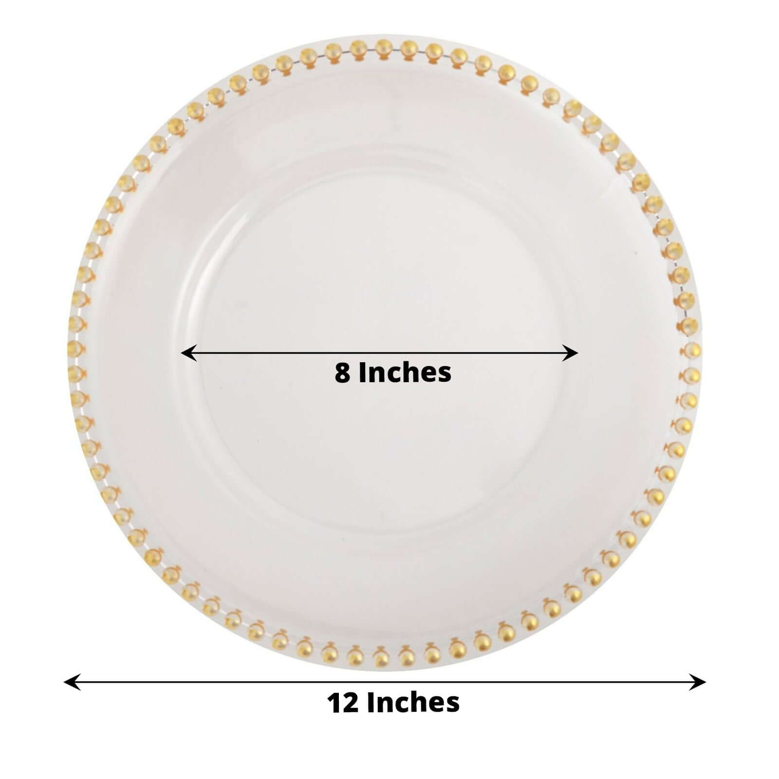 Plastic clear 2024 charger plates