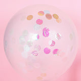 18G Bag | Iridescent Round Foil Metallic Table Confetti Dots, Balloon Confetti Decor
