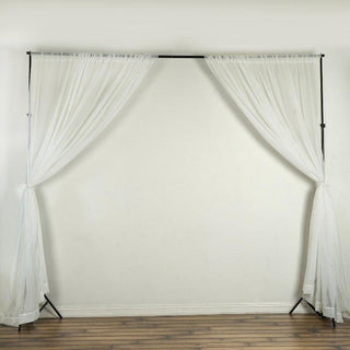 Elevate Your Event Decor with Ivory Flame Resistant Sheer Curtain Panels