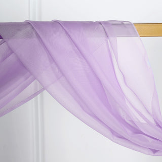 Experience Elite Elegance with the Lavender Lilac Rose Sheer Organza Fabric
