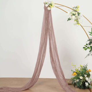 20ft Dusty Rose Gauze Cheesecloth Fabric Wedding Arch Drapery 20ft Dusty Rose Gauze Cheesecloth Fabric Wedding Arch Drapery