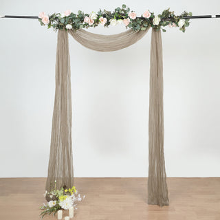 20ft Natural Gauze Cheesecloth Fabric Wedding Arch Drapery