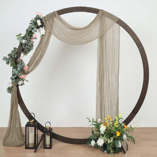 20ft Natural Gauze Cheesecloth Fabric Wedding Arch Drapery