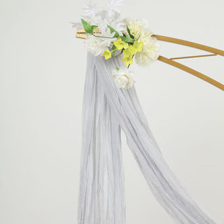 Create a Boho Chic Look with our Silver Gauze Cheesecloth Fabric