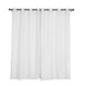 2 Pack | Handmade White Faux Linen Curtains 52x96inch Curtain Panels With Chrome Grommets