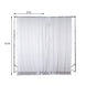 2 Pack | 5ftx10ft White Fire Retardant Floral Lace Sheer Curtains With Rod Pockets