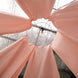 10ftx30ft Blush/Rose Gold Sheer Ceiling Drape Curtain Panels Fire Retardant Fabric