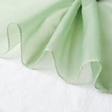 5ftx14ft Premium Sage Green Chiffon Curtain Panel, Backdrop Ceiling Drapery With Rod Pocket