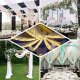 Polyester Ceiling Drapes Backdrop Curtain Panels Wedding Arch Fire Retardant Draping Fabric