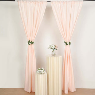 Bring Your Event Decor to Life with Blush Polyester Curtain Panels Bring Your Event Decor to Life with Blush Polyester Curtain Panels