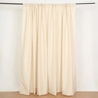 Enhance Your Event with Beige Polyester Curtain Panels Enhance Your Event with Beige Polyester Curtain Panels