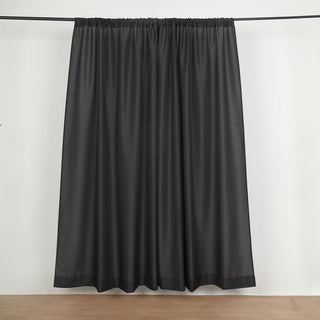 Enhance Your Event Décor with Black Polyester Curtain Panels