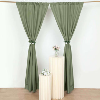 Experience the Beauty of Dusty Sage Green with Our Polyester Drapery Panels Experience the Beauty of Dusty Sage Green with Our Polyester Drapery Panels
