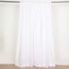2 Pack White Polyester Event Curtain Drapes, 10ftx8ft Backdrop Event Panels With Rod Pockets 130 GSM