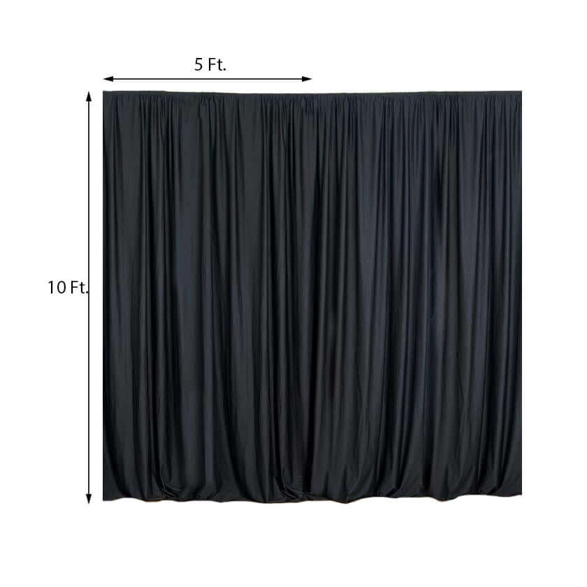 Trade Show Backdrop - Black Scuba Drape Panels Sewn retailer Rod Pocket 6 Pieces