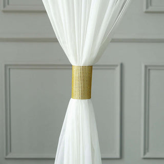 Add Glamour to Your Décor with Gold Rhinestone Mesh Velcro Backdrop Curtain Bands Add Glamour to Your Décor with Gold Rhinestone Mesh Velcro Backdrop Curtain Bands