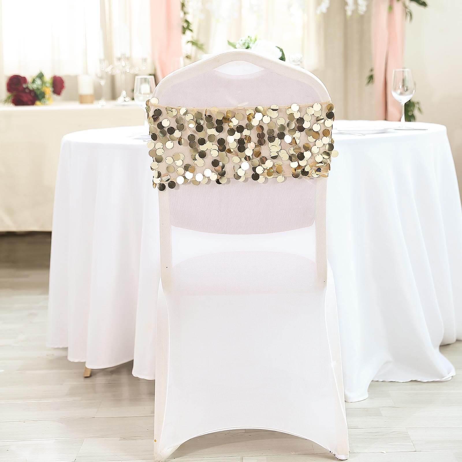 Champagne best sale chair sashes